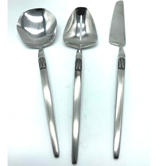 Arthur SALM Mid Century Stainless Steel Japan Serving Set 5 Pc ASFI Satin - Picture 8 of 10
